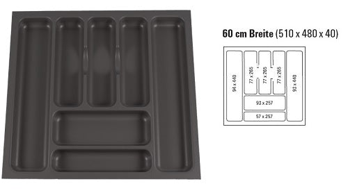 Häcker Küchen Besteckeinsätze Kunststoff für Spezial-Schubkästen beim – Küchen Geisler