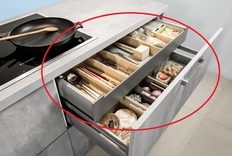 Häcker Küchen Innenschubkasten Concept mit Kunststoffblende für den Ei – Küchen Geisler