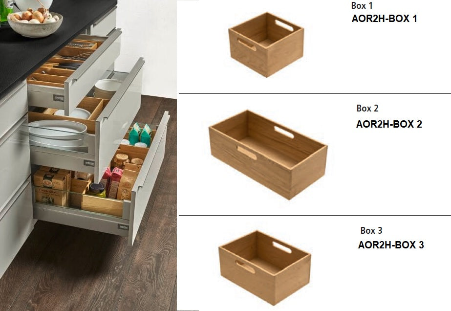 Nolte Innenorganisation Box aus Echtholz Eiche – Küchen Geisler