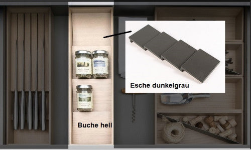 Häcker Küchen Gewürzeinsatz für Besteckeinsatz Massivholz – Küchen Geisler