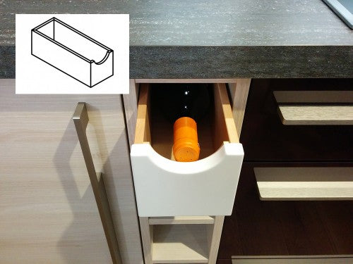 Nolte Schubkasten für Flaschenregal lackiert – Küchen Geisler