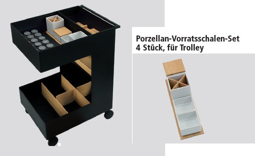 Next125 Porzellan-Vorratsschalen-Set für Trolley