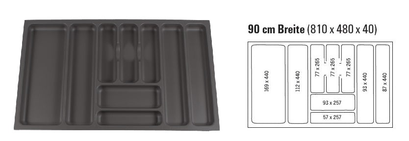 Häcker Küchen Besteckeinsätze Kunststoff für Spezial-Schubkästen beim – Küchen Geisler