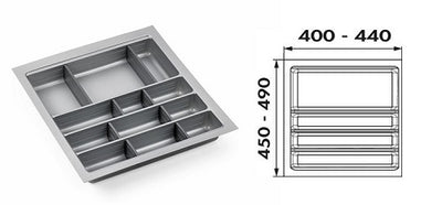 Besteckeinsatz Ordine Kunststoff passend für Nobilia Küchen bis Einbaudatum 07/2012