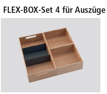 Next125 Flex-Box-Set für Auszüge Eiche natur