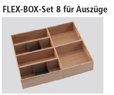Next125 Flex-Box-Set für Auszüge Eiche natur