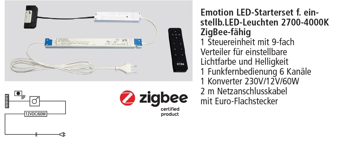 Next125 Emotion LED-Starterset für einstellbare LED-Leuchten