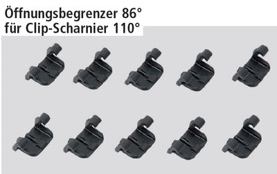 Next125 Zubehör für Clip-Scharnier 110°