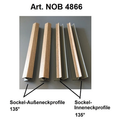 Nobilia Sockeleckprofile - Sockelecke