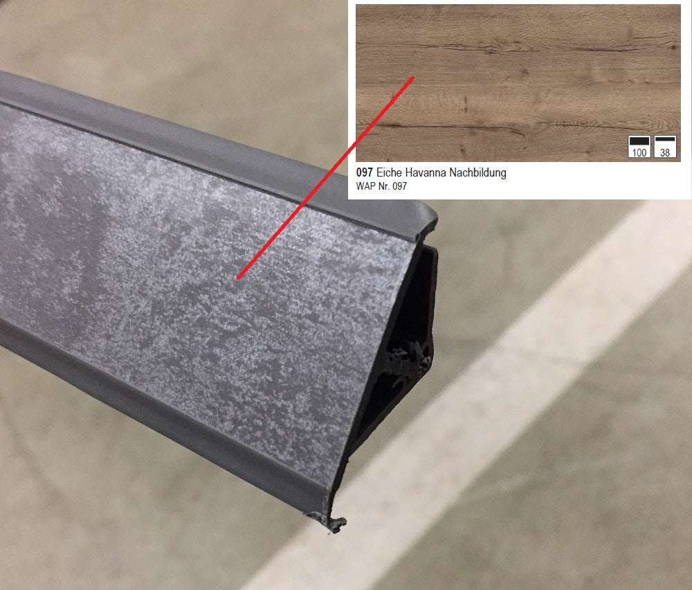 Nobilia Wandabschlussprofil aus Kunststoff