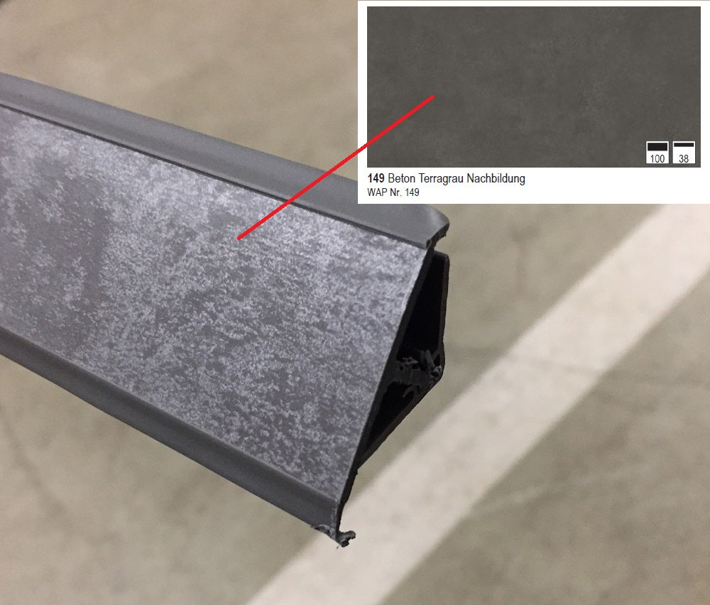 Nobilia Wandabschlussprofil aus Kunststoff