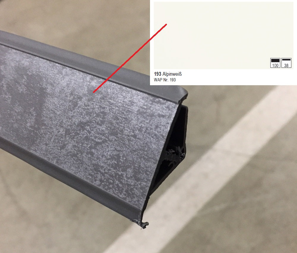 Nobilia Wandabschlussprofil aus Kunststoff