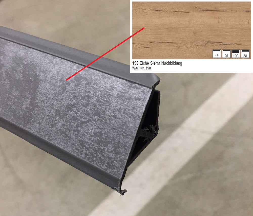 Nobilia Wandabschlussprofil aus Kunststoff