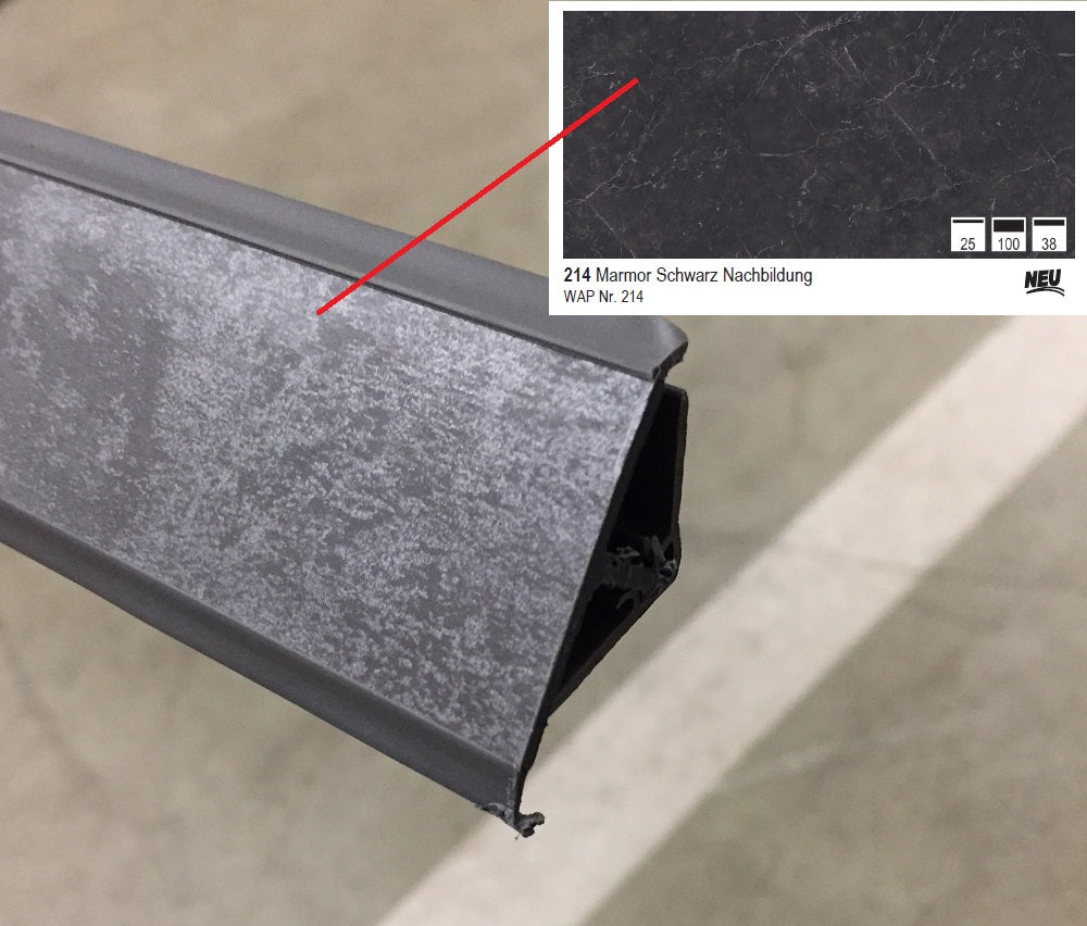 Nobilia Wandabschlussprofil aus Kunststoff