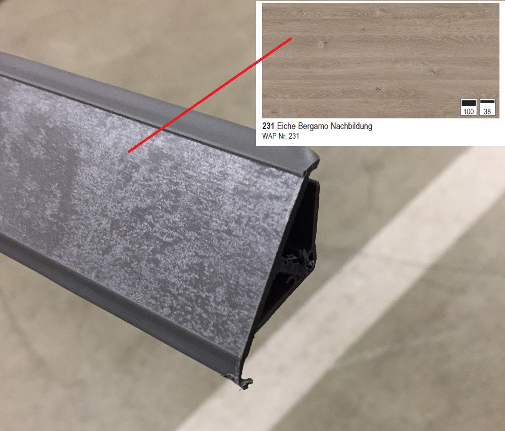 Nobilia Wandabschlussprofil aus Kunststoff