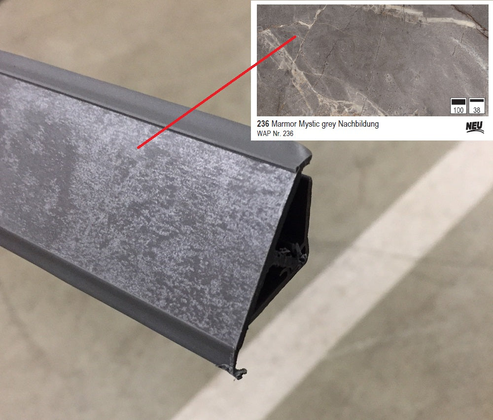 Nobilia Wandabschlussprofil aus Kunststoff