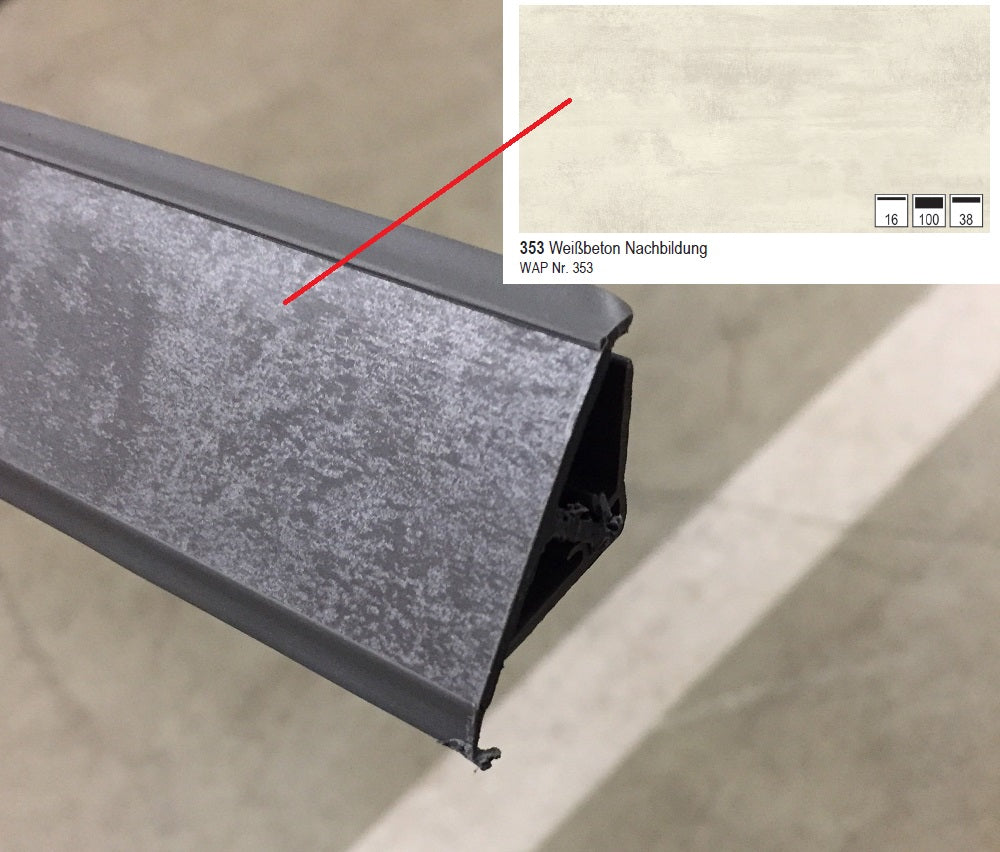 Nobilia Wandabschlussprofil aus Kunststoff