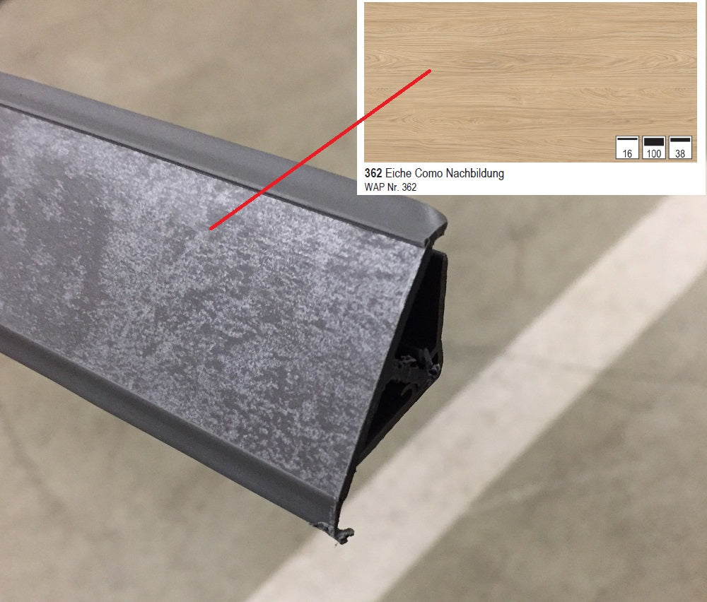 Nobilia Wandabschlussprofil aus Kunststoff