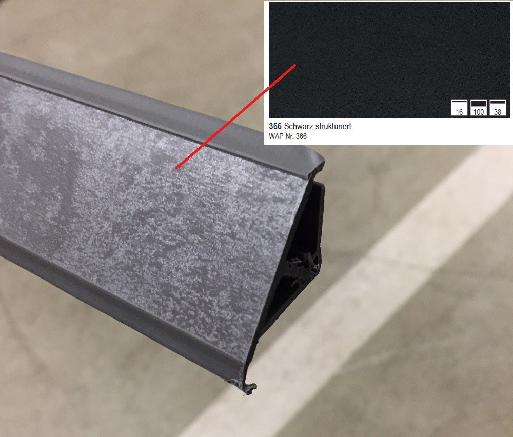 Nobilia Wandabschlussprofil aus Kunststoff