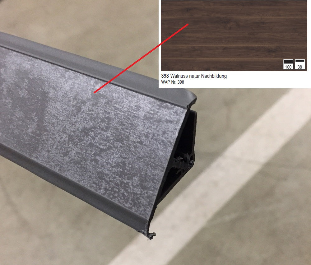 Nobilia Wandabschlussprofil aus Kunststoff