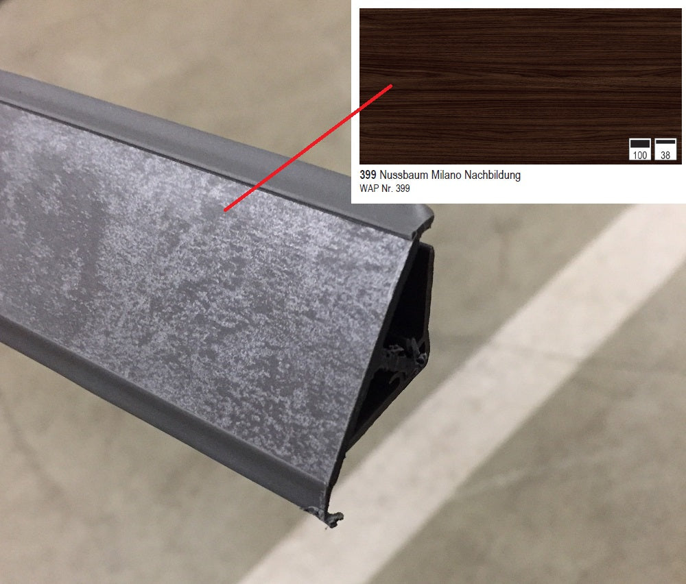 Nobilia Wandabschlussprofil aus Kunststoff