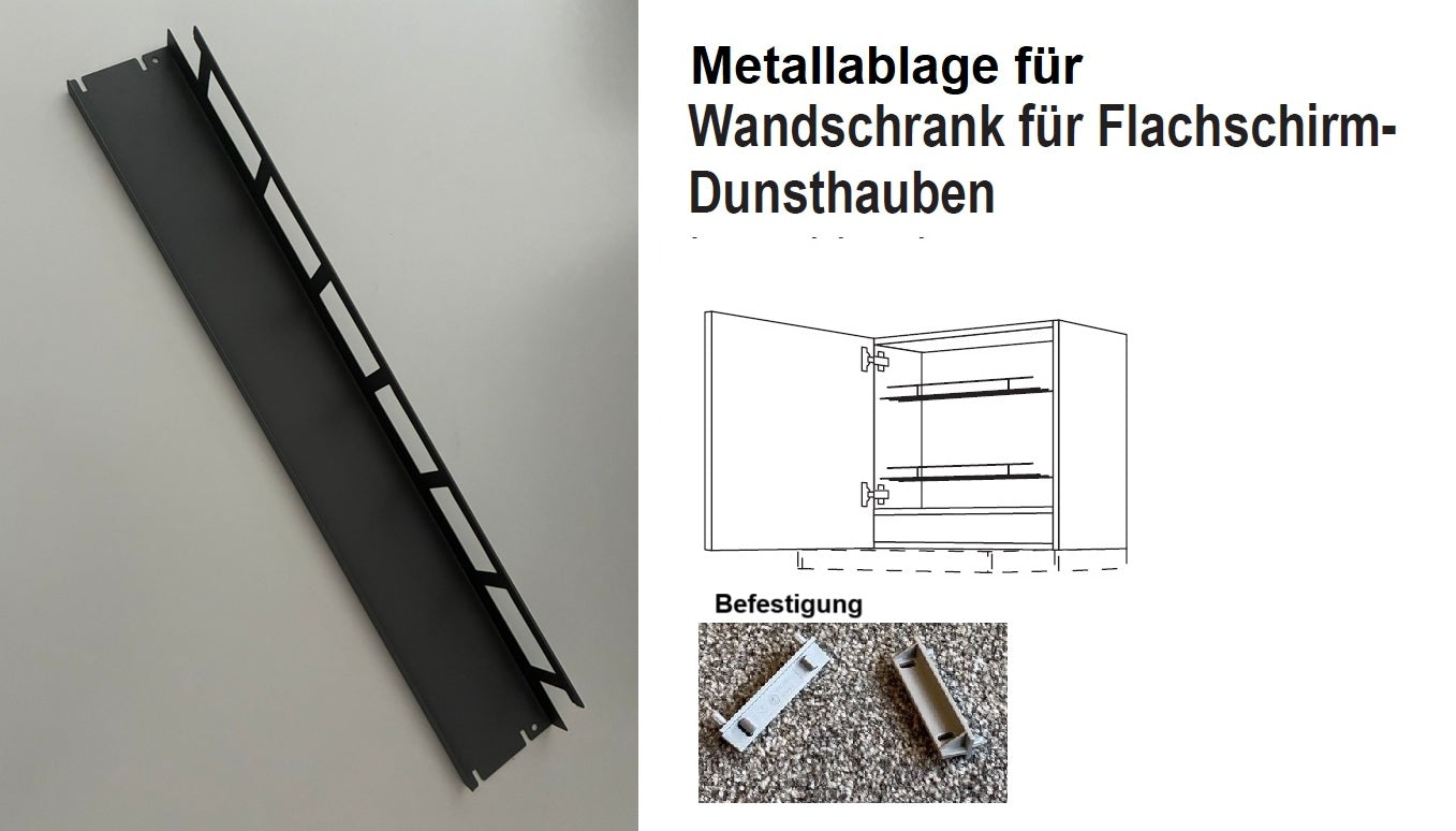 Nobilia Metallablage für Flachschirm-Dunsthauben-Schrank