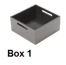 Nolte Innenorganisation Box Echtholz Esche schwarz