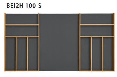 Nolte Innenorganisation -Set 1 - Echtholz Eiche für Schubkasten und Innenschubkästen