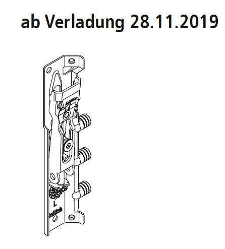 Nolte Aufhängebeschlag für Hängeschrankregal