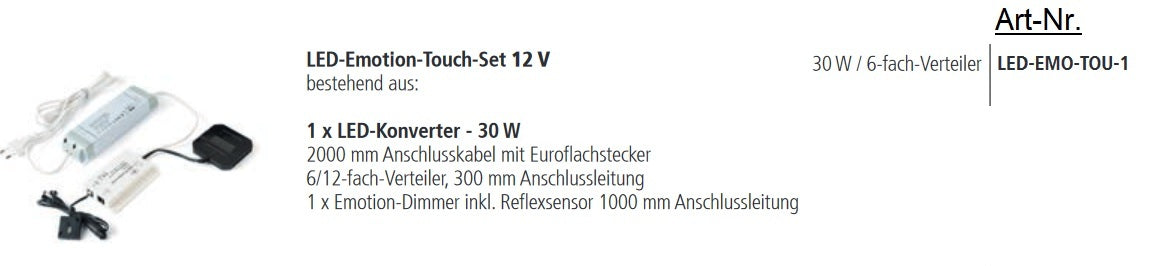 Nolte LED-Emotion-Touch-Set 12 V - Lagerabverkauf