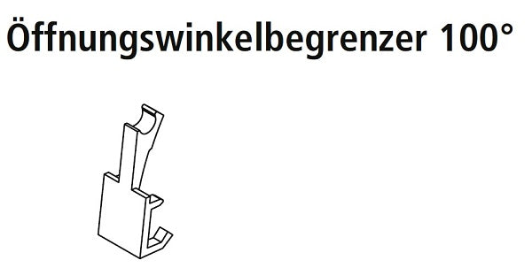 Nolte Öffnungswinkelbegrenzer für HK-S-Beschlag Aventos