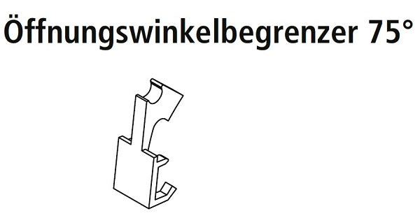 Nolte Öffnungswinkelbegrenzer für HK-S-Beschlag Aventos