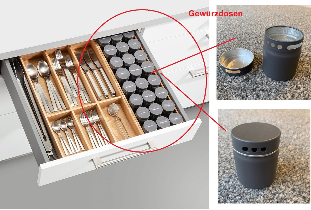 Schüller Gewürzdosen mit Gewürzdosenauflage – Küchen Geisler