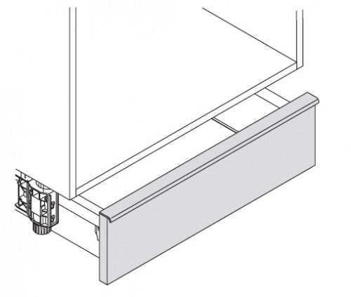 Nolte Sockelblende für SSK-Sockelschubkasten für Sockelhöhe 120 mm