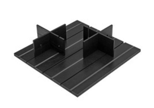 Nolte Funktionsboden-Set mit Querrillung Echtholz Esche schwarz